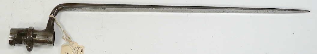 A triangular socket bayonet. Condition - poor